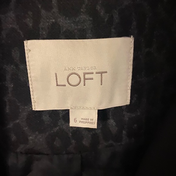 Ann Taylor Loft leopard blazer size 6 - Picture 2 of 3